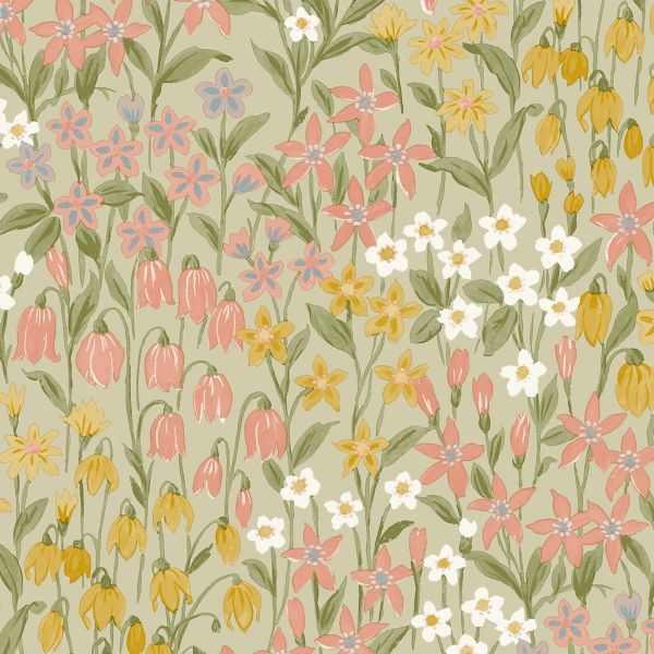 Bluebell Wood Wallpaper Sage Green World of Wallpaper3.jpg